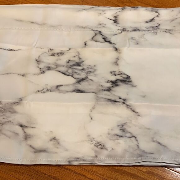 Set of two modern art marble window toppers/valance - Picture 5 of 9